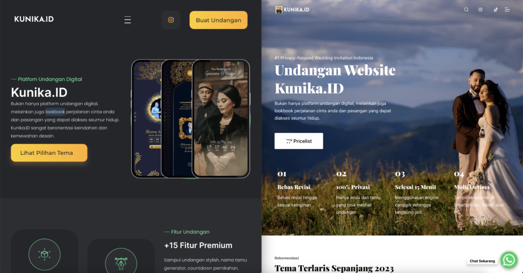 Contoh Proses A/B Testing yang kami lakukan pada Salah satu website milik anak usaha WiseWebster.com