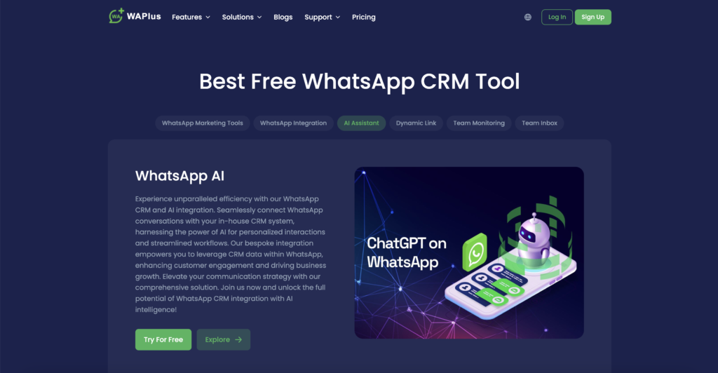 Fitur Autoreply di Waplus CRM merupakan salah satu contoh penerapan automatic marketing via Whatsapp CRM