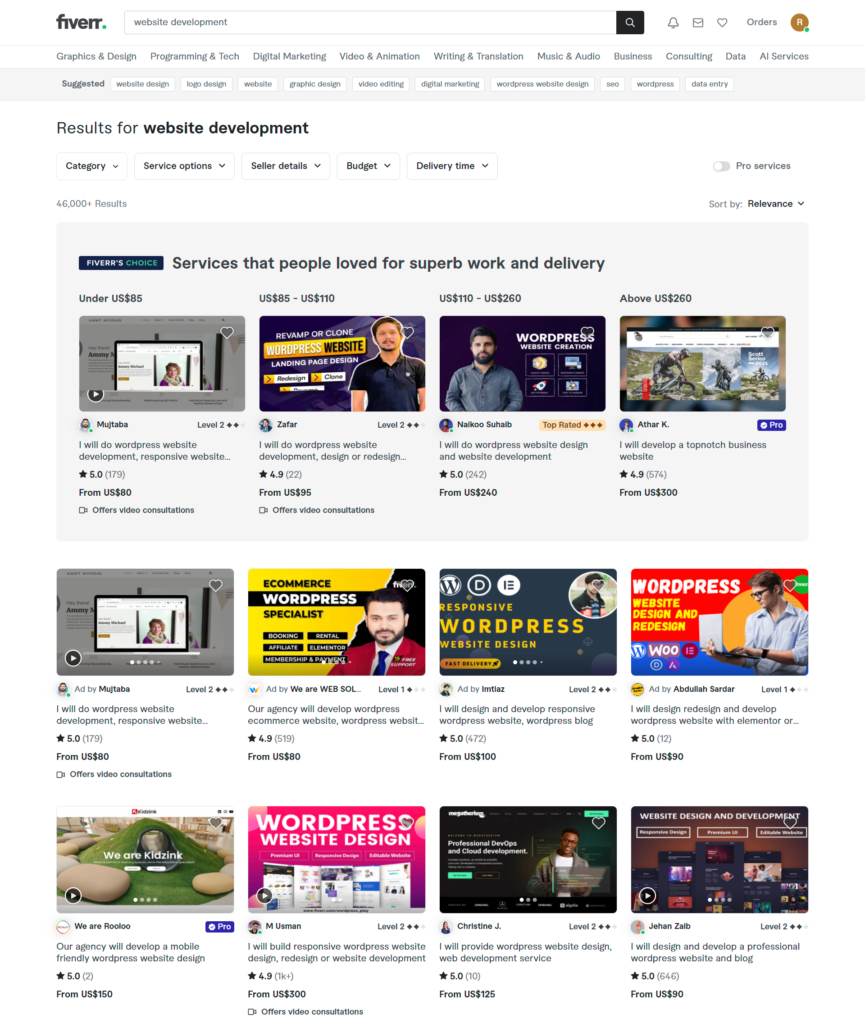 Fiver Penyedia Kerja Sama dengan Developer atau Desainer sebagai Proyek Sampingan