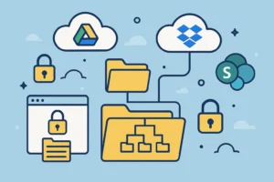 Beberapa tools populer untuk menyimpan dan mengelola arsip digital dengan aman