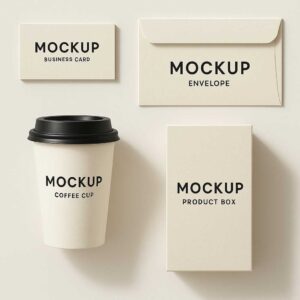 Berbagai jenis mock up digunakan untuk menampilkan desain secara realistis sesuai media tujuannya