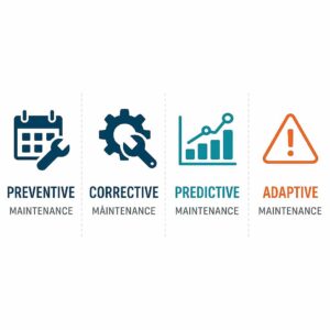 Empat jenis maintenance yang umum digunakan di berbagai bidang—dari teknis sampai digital