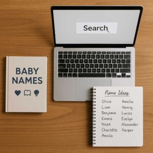 Inspirasi dan alat bantu saat mencari arti nama secara online dan offline