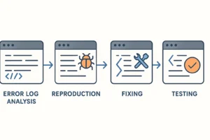 Langkah-langkah dalam proses debugging dan analisis bug di aplikasi atau website