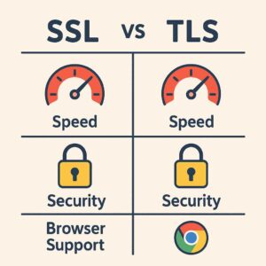 Meski istilah SSL lebih populer, sistem keamanan saat ini sebenarnya menggunakan versi lanjutan bernama TLS