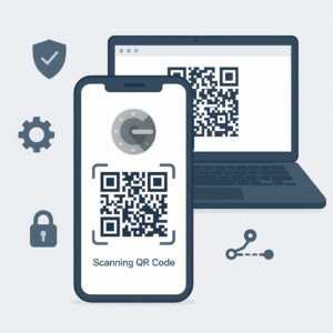 Proses scan QR untuk menghubungkan akun dengan Google Authenticator hanya butuh beberapa detik
