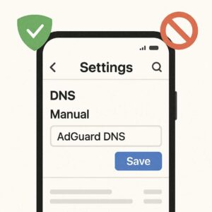 Setting DNS AdGuard di Android cukup melalui pengaturan jaringan tanpa perlu root atau aplikasi tambahan