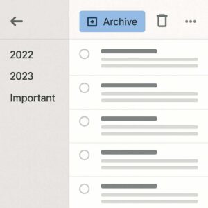 Tombol Archive di email membantu menyimpan pesan lama tanpa menghapusnya, agar tetap bisa diakses kapan pun