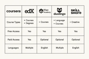 Perbandingan situs edukasi luar negeri untuk pembelajaran online