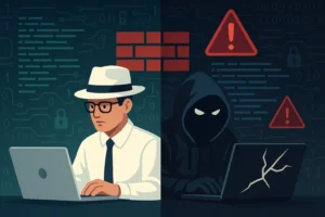 Perbedaan gaya antara hacker etis dan cracker ilegal