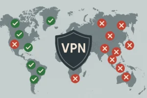 Peta global legalitas VPN di berbagai negara