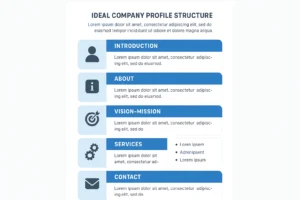 Struktur ideal format company profile yang sering digunakan perusahaan profesional