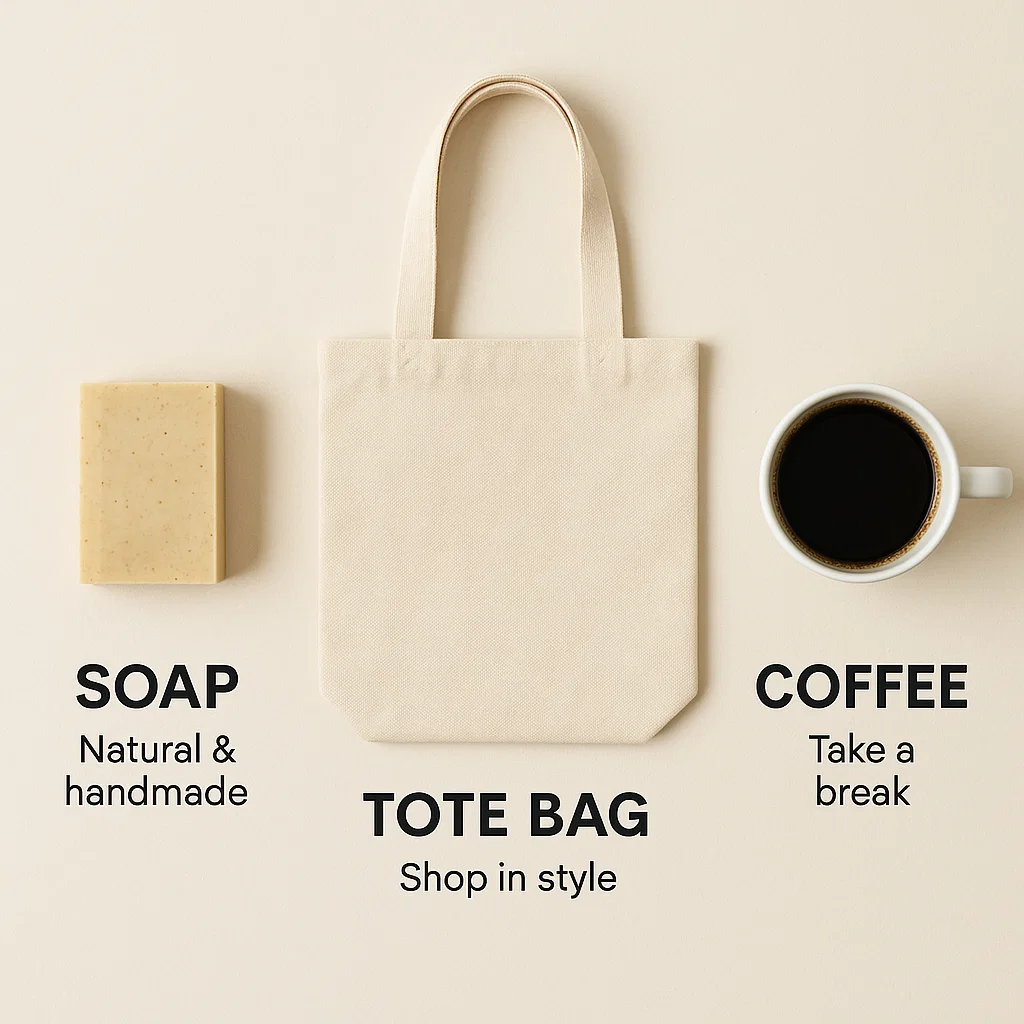 Contoh desain iklan produk simple dengan gaya minimalis yang tetap menarik