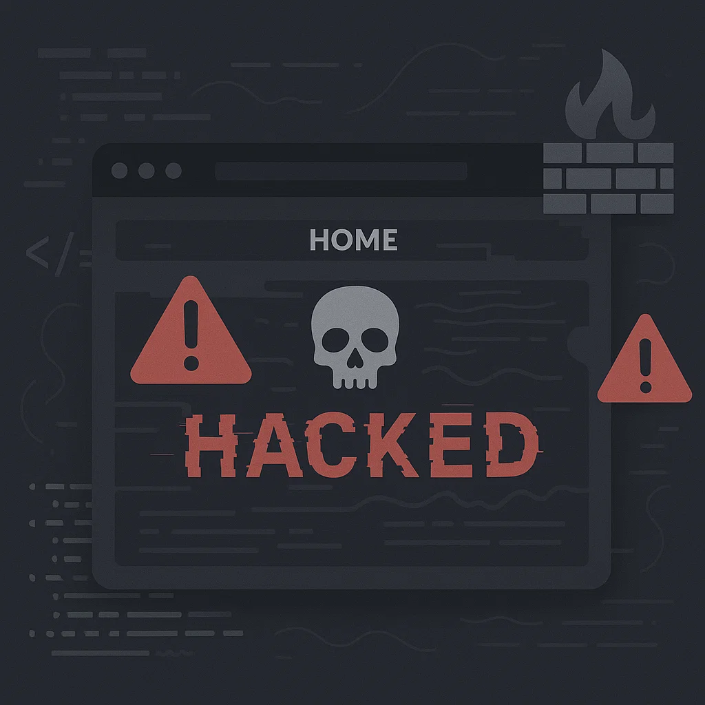 Ilustrasi deface website tampilan situs yang dirusak oleh serangan hacker