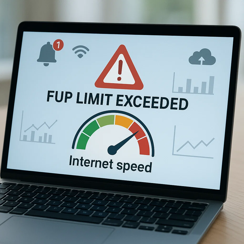 Ilustrasi internet melambat karena FUP sudah terlampaui