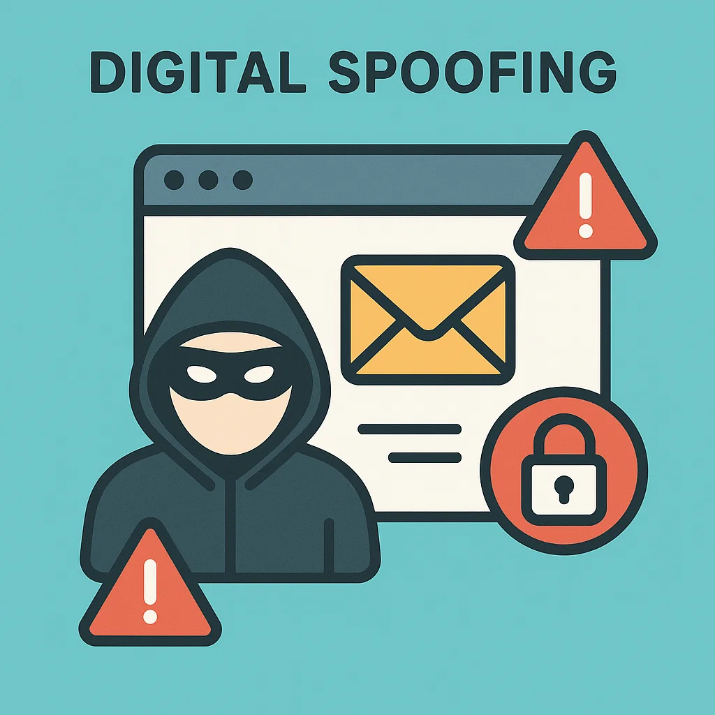 Ilustrasi serangan spoofing yang menyamar jadi situs atau email resmi