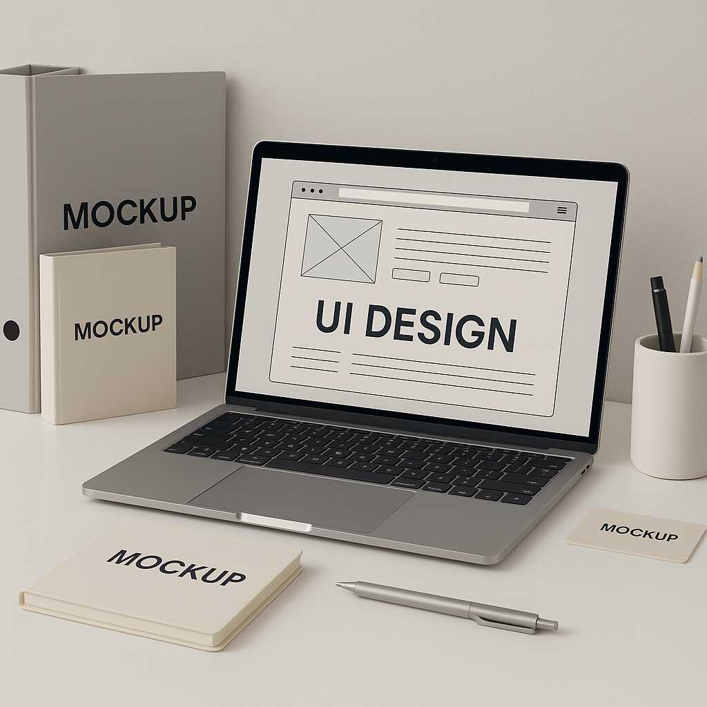 Mock up digital digunakan untuk menampilkan desain dengan tampilan nyata dan profesional