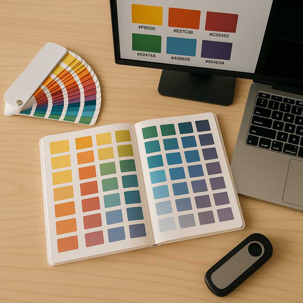 Referensi warna digital dengan berbagai kode warna untuk kebutuhan desain dan pengembangan web