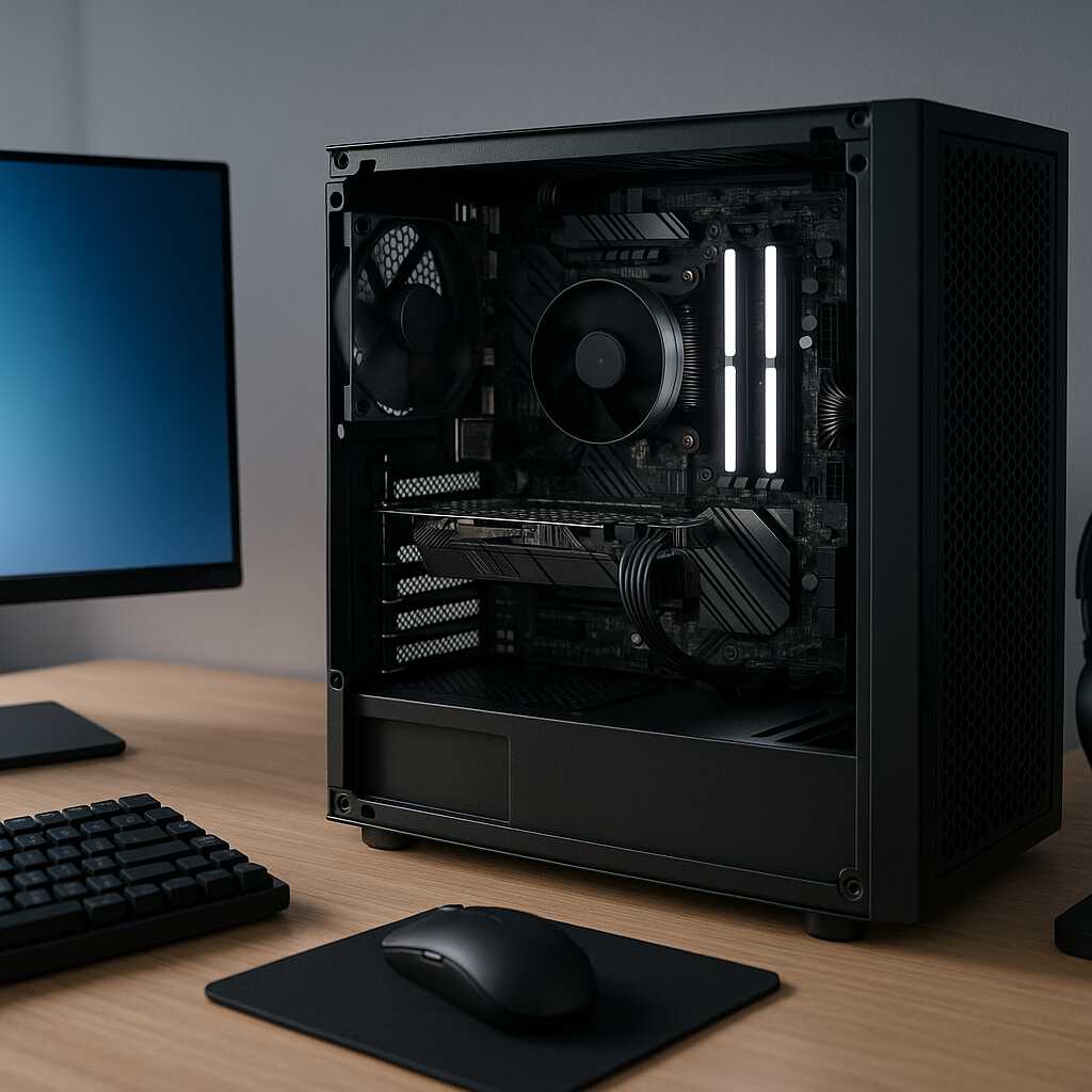 Tampilan RAM terpasang pada motherboard komputer modern