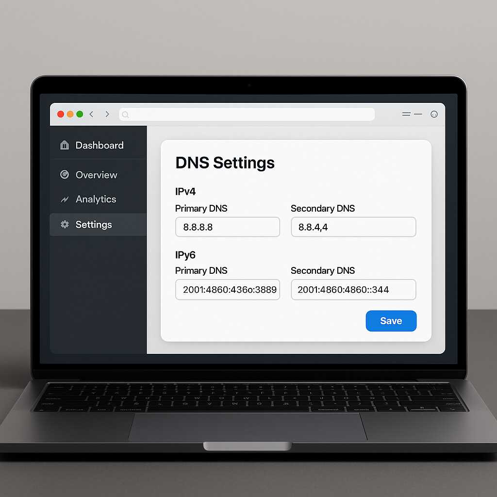 Tampilan pengaturan DNS di Google Chrome yang bisa diubah untuk mempercepat koneksi internet