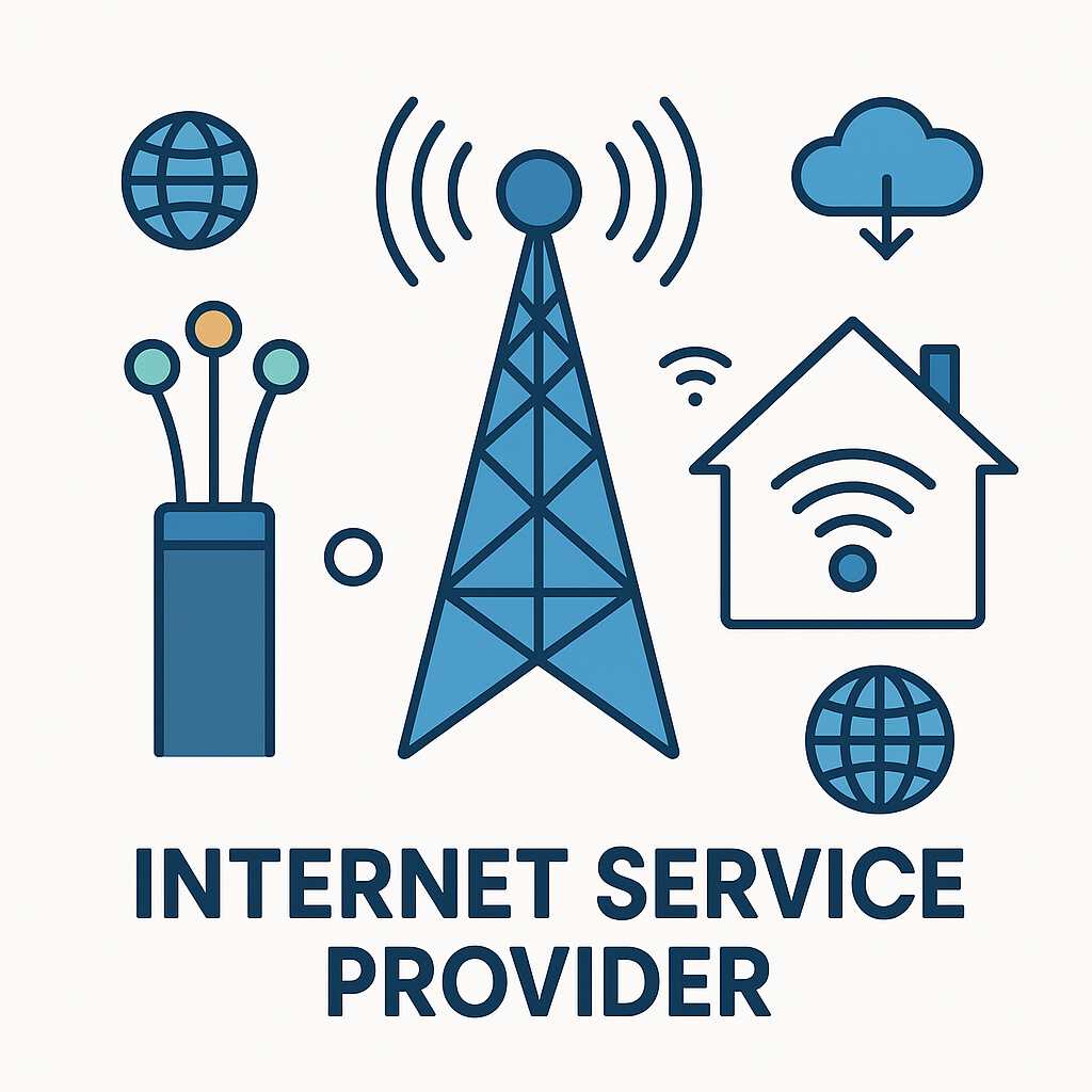 Visualisasi konsep ISP dalam dunia digital modern