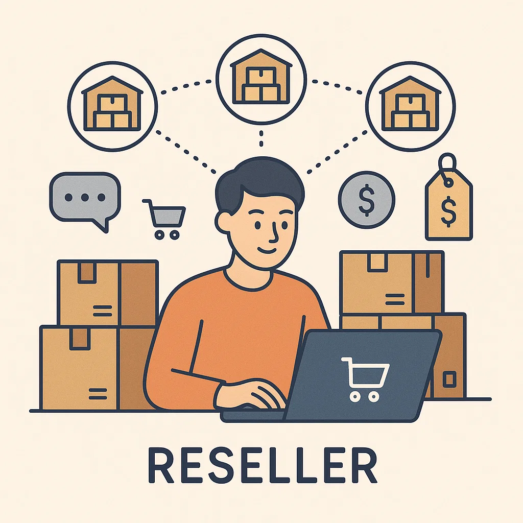 Gambaran umum bagaimana sistem reseller bekerja di dunia bisnis online