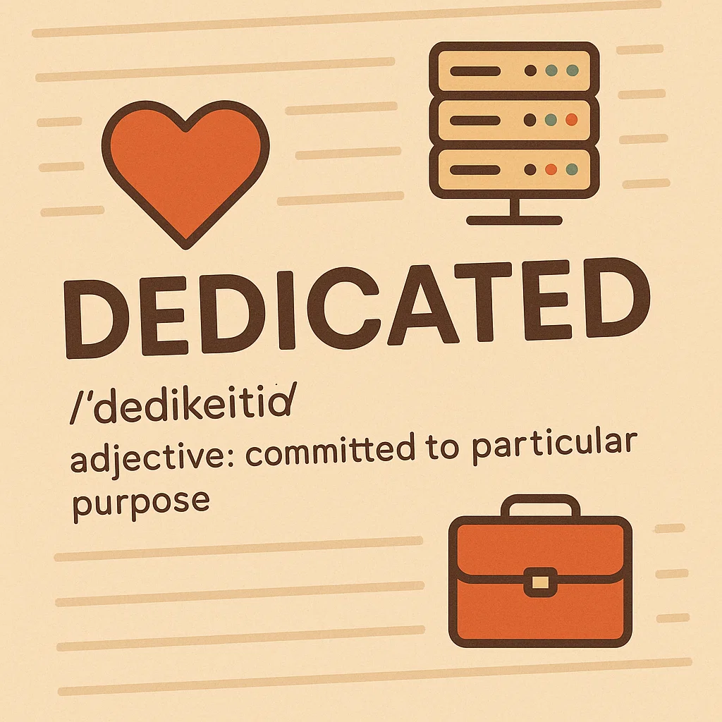 Ilustrasi arti kata “dedicated” dalam berbagai bidang, mulai dari pribadi hingga teknologi