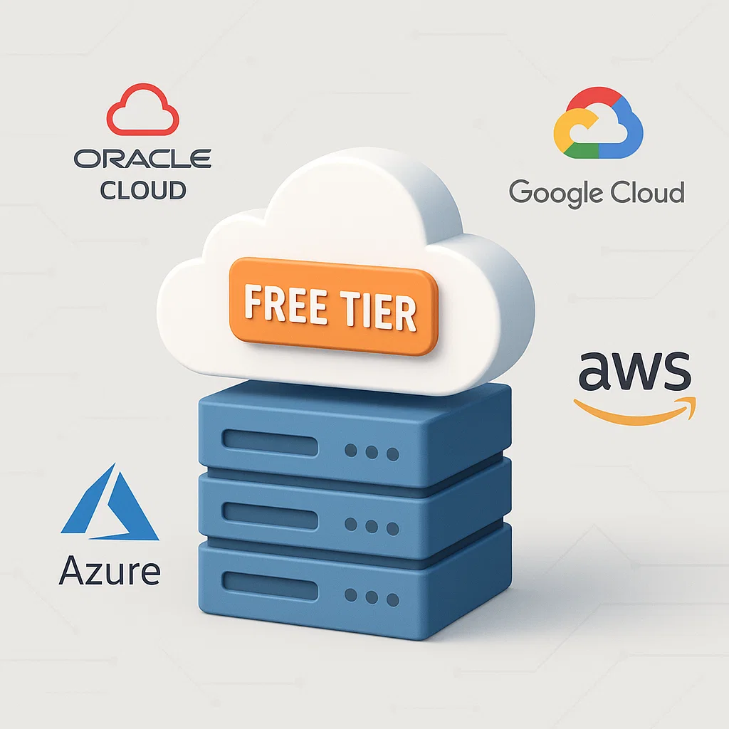 Ilustrasi layanan VPS gratis dari berbagai platform cloud ternama