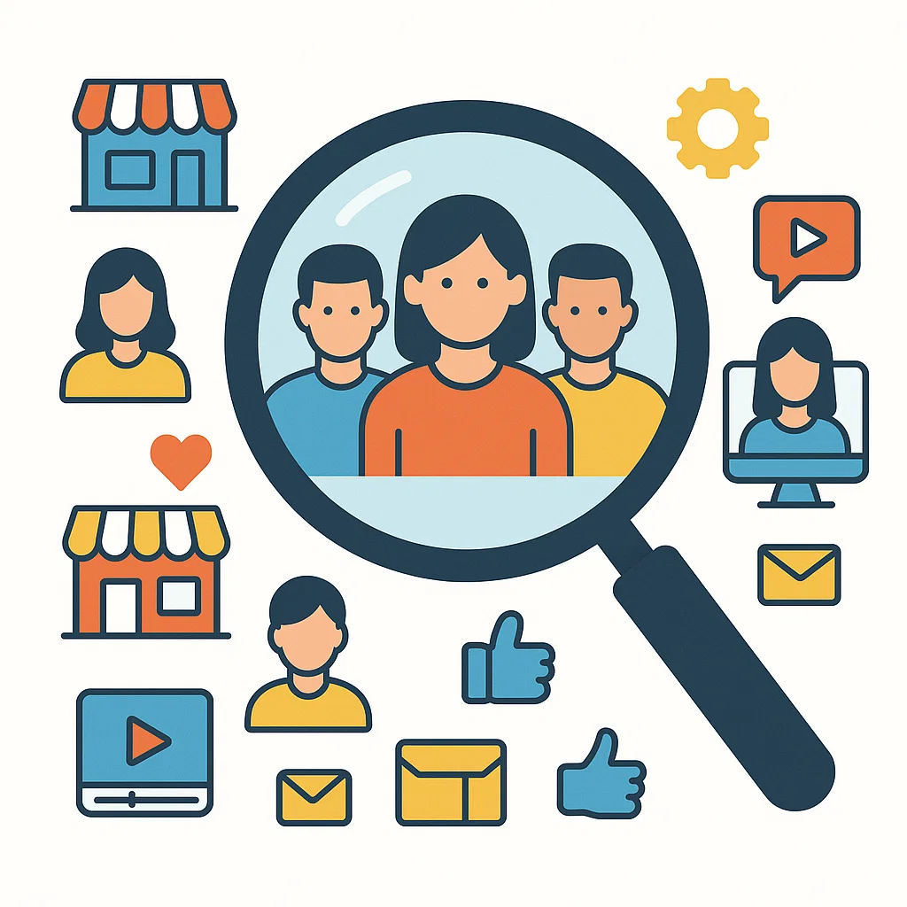 Ilustrasi niche market sebagai segmen pasar khusus yang jadi fokus strategi bisnis digital