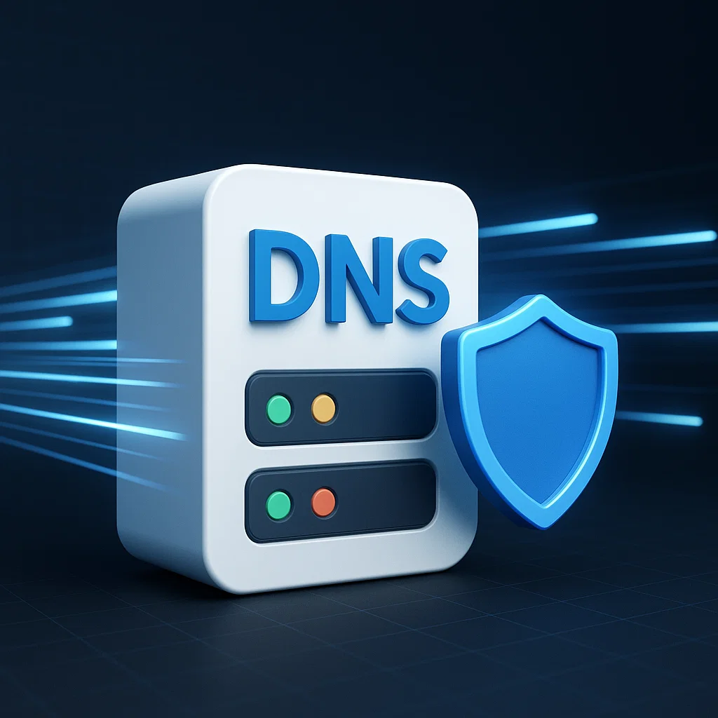 Ilustrasi visual DNS pribadi yang cepat dan aman digunakan di Indonesia