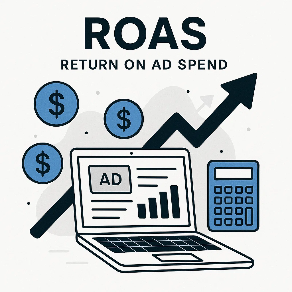 Visual perhitungan ROAS sebagai indikator efektivitas kampanye iklan digital