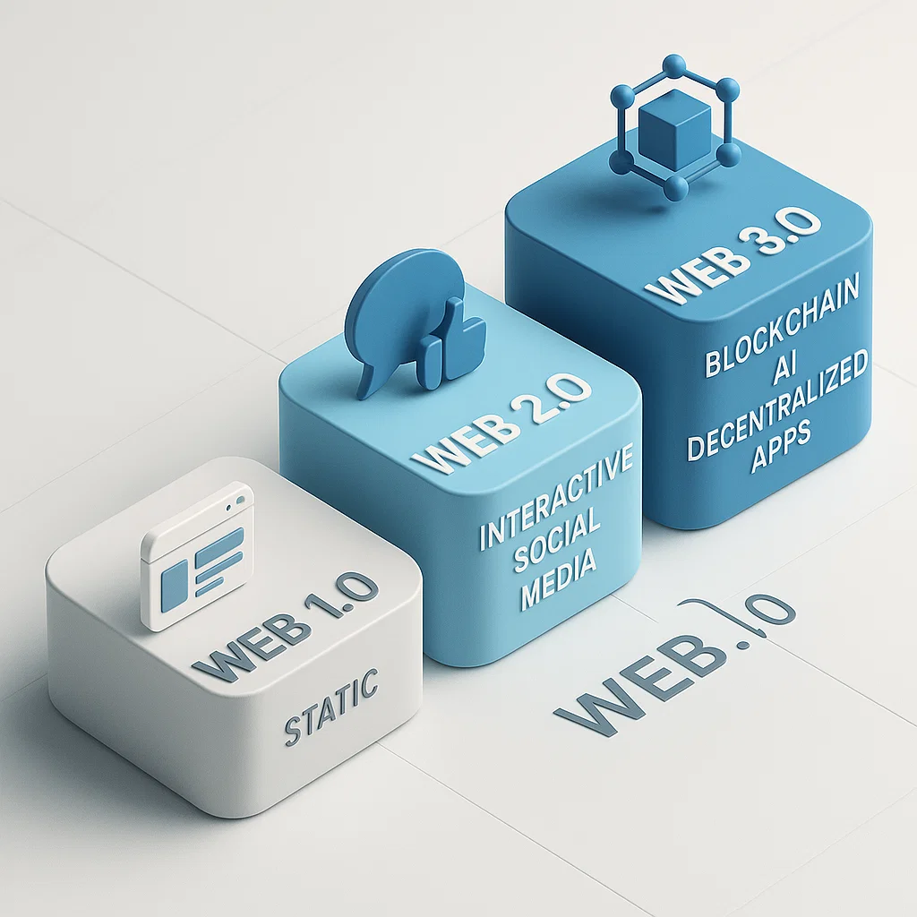 Evolusi WWW dari era Web 1.0, Web 2.0, hingga Web 3.0 yang lebih canggih