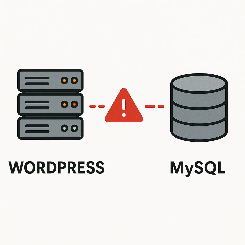 Ilustrasi error WordPress gagal terhubung ke database
