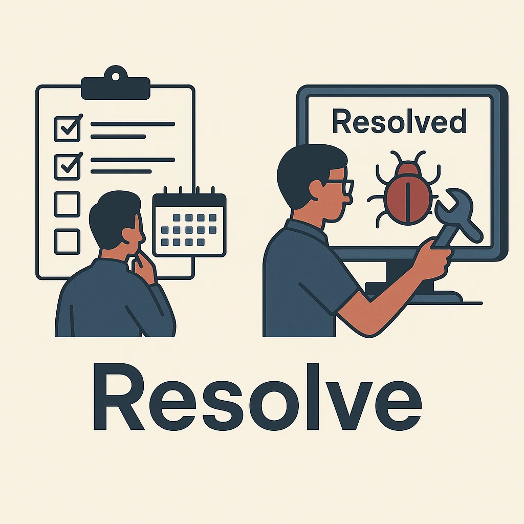 Ilustrasi makna resolve sebagai tekad dan penyelesaian