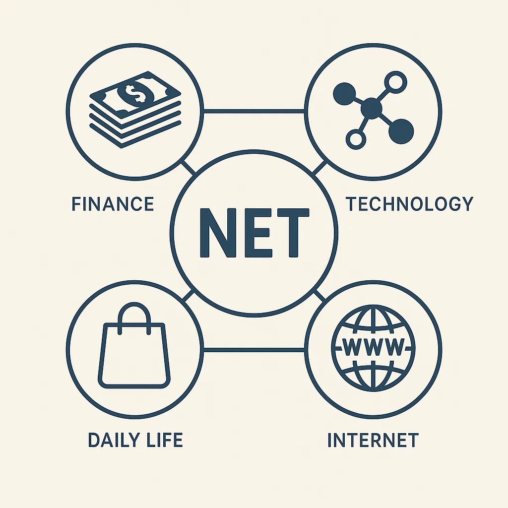 Visualisasi arti kata net dalam berbagai bidang