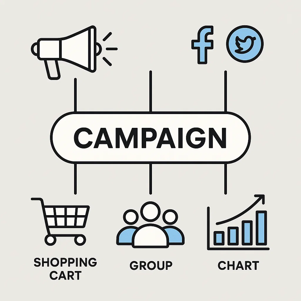 Visualisasi elemen utama dalam sebuah campaign