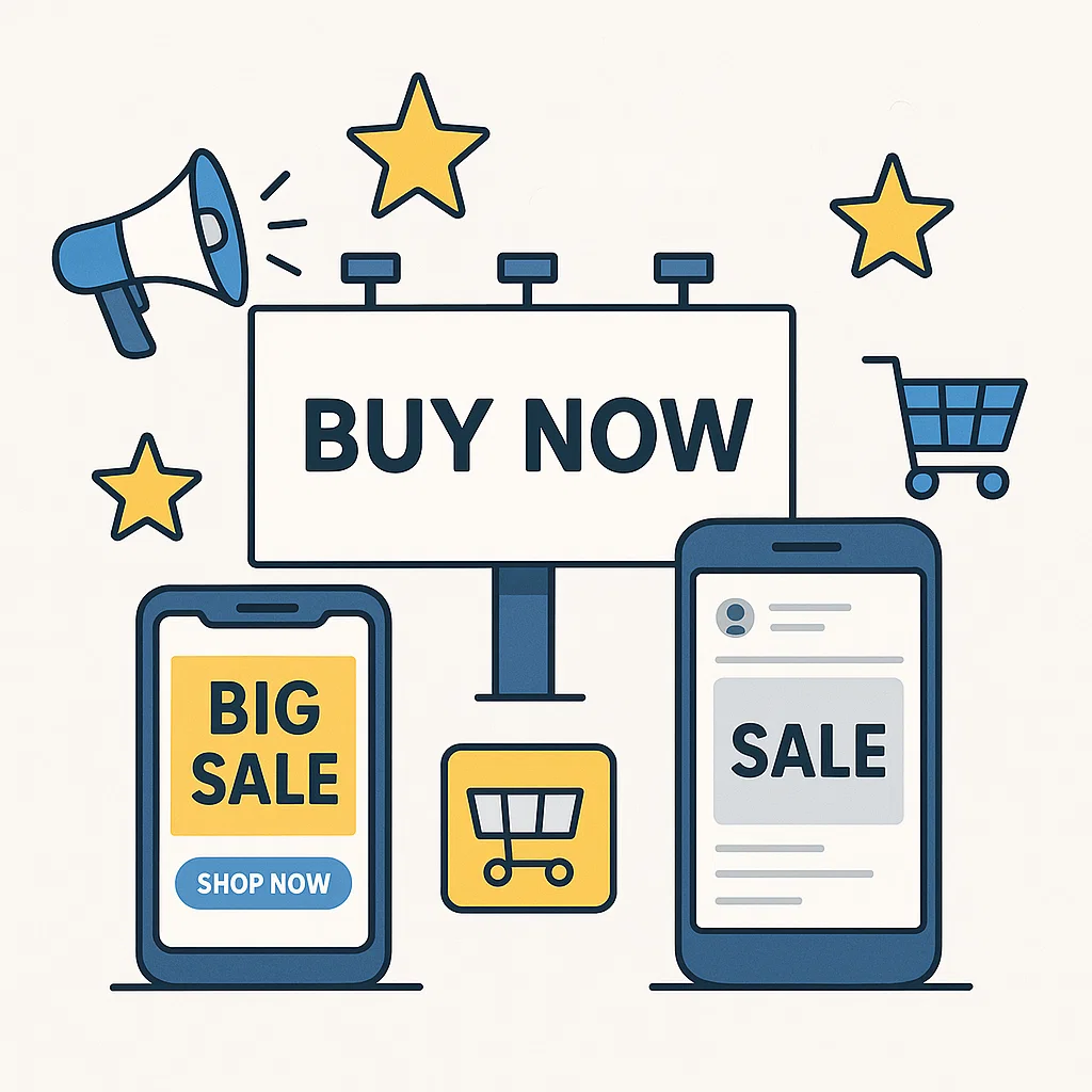 Visualisasi kalimat iklan di berbagai media digital