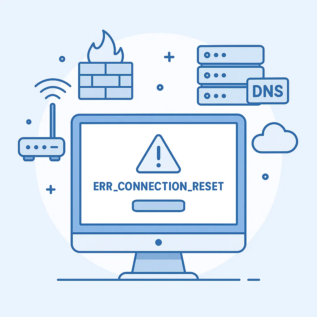 Ilustrasi umum penyebab error sambungan di reset