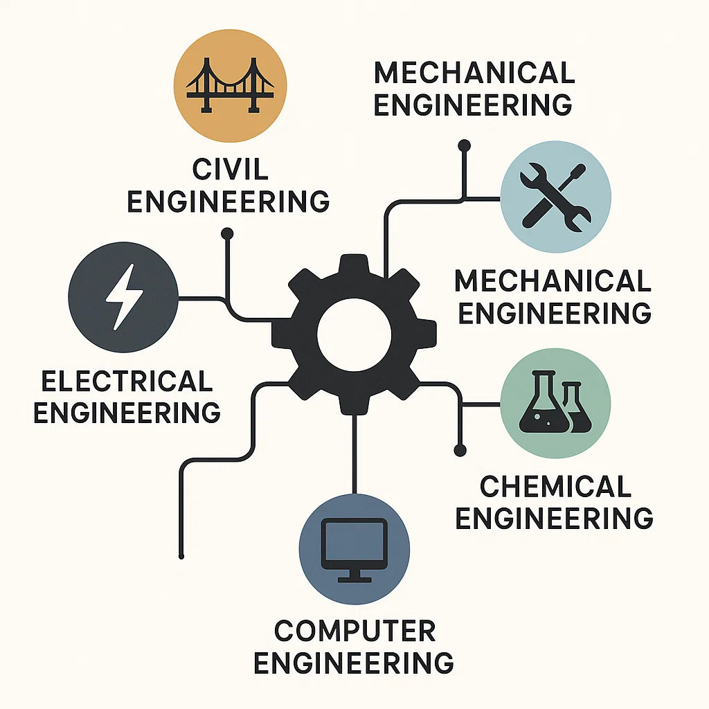 Representasi cabang utama dalam bidang engineering