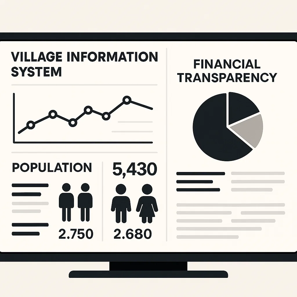 Tampilan konsep digitalisasi desa dengan OpenSID