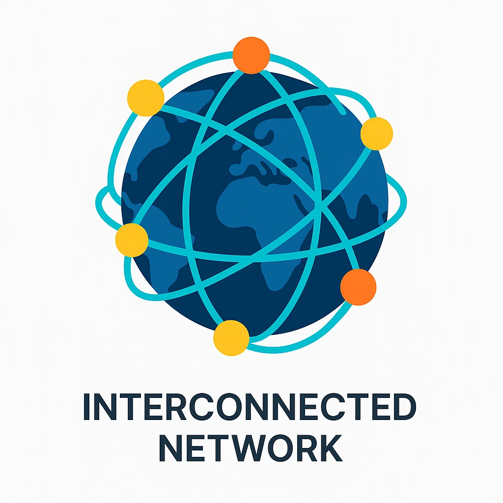 Visualisasi internet sebagai interconnected network global